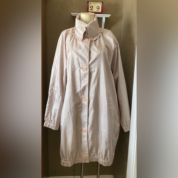 Alorna champagne beige hooded coat lightweight Spring/ autumn women’s 9/10 - Picture 1 of 14